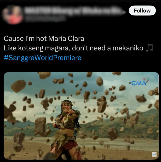 Hot Maria Clara trend on X